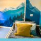 Mountain themed bedroom design