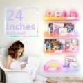acrylic Montessori iridescent 24 inch shelves